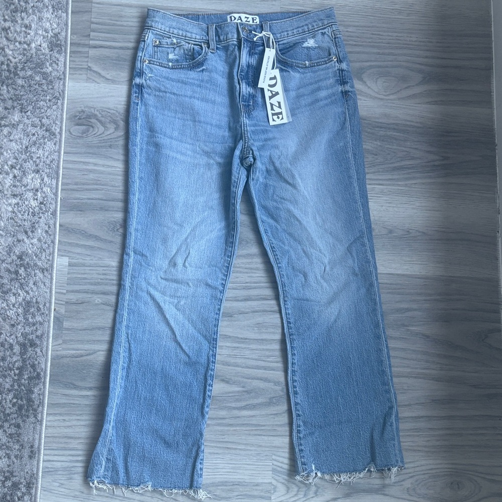 Dazed Women's Light Blue Flare Jeans Size 29 Shy Girl Style